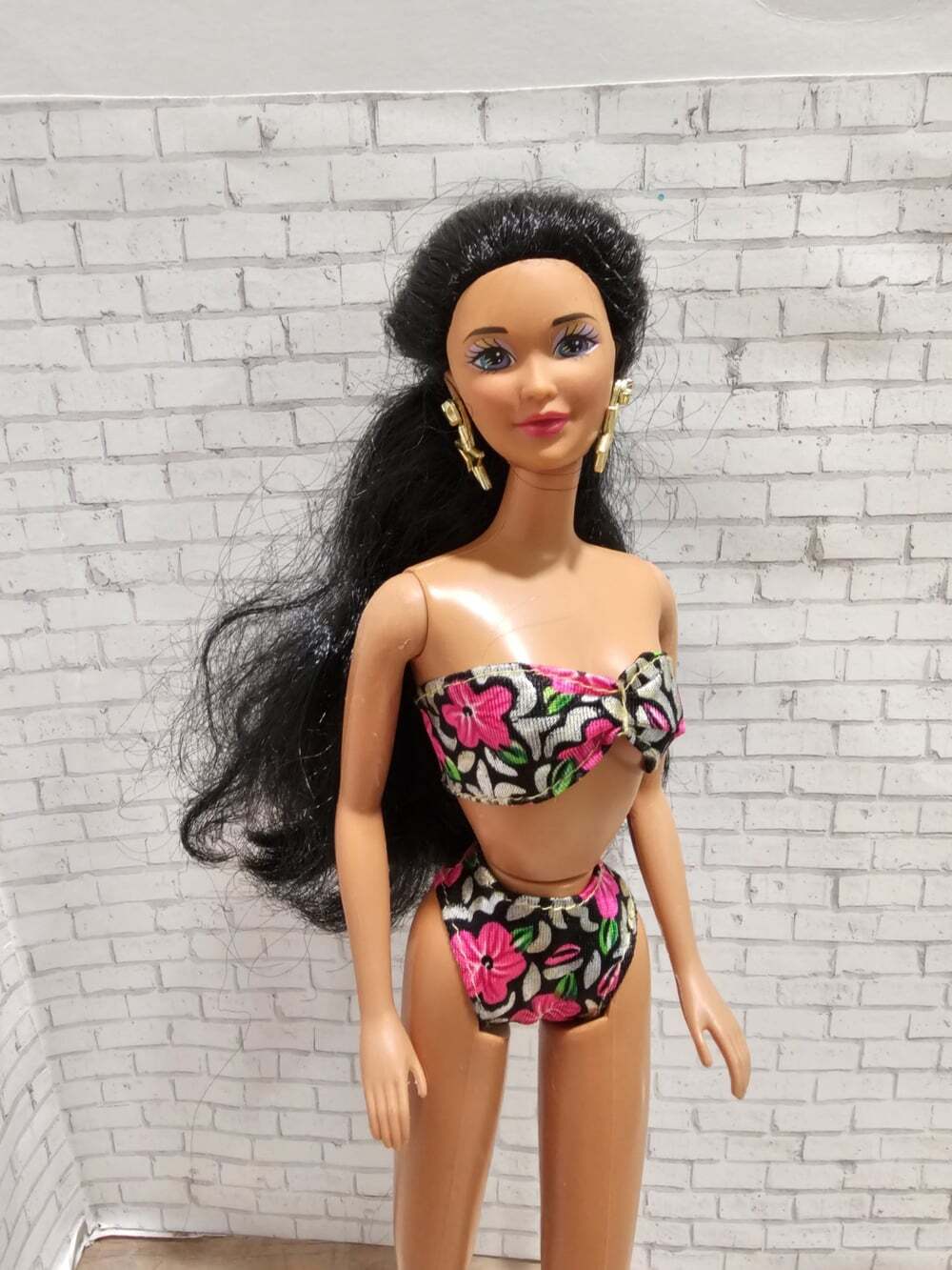 1994 Barbie Tropical Splash Kirra #12450 Vintage Doll Floral Bikini Mattel